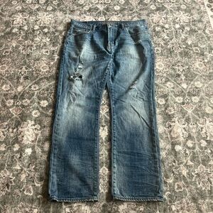 2000’s American Eagle Outfitters Relaxed & Distressed Blue Jeans